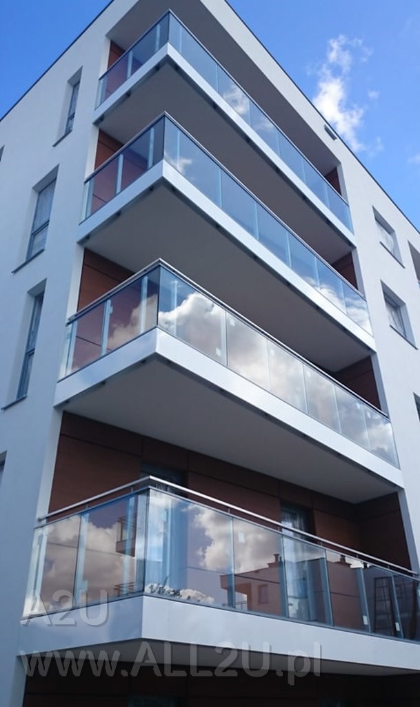 a2u balustrada szklana samonosna caloszklana aluminiowa nierdzewna zabudowa tarasu balkonu ogrod zimowy patio zadaszenie wiatrolap wiata pergola www.all2u.pl