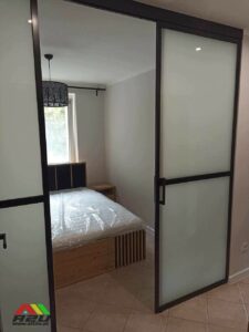 8 A2U ściana działowa szklana przegroda pomieszczenia drzwi pokoju przesuwne shoji aluminium szkło zabudowa tarasu pergola www.all2u.pl